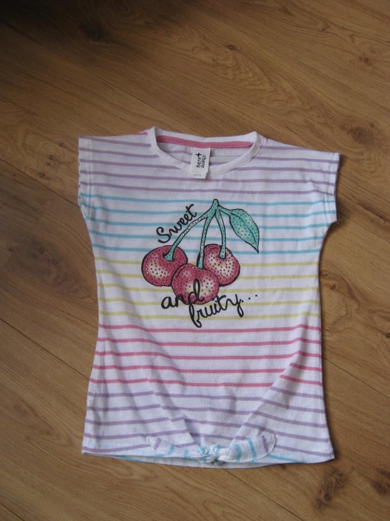 Shirt korte mouw maat 134-140, Gebruikt, C&A, Meisje, Ophalen of Verzenden