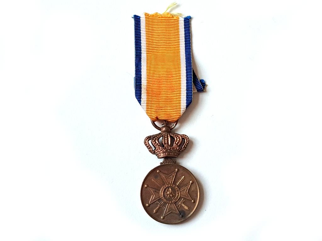 medaille ON met zwaarden brons TERTIOFLUCTUS Oranje Nassau, Verzamelen, Militaria | Algemeen, Landmacht, Lintje, Medaille of Wings