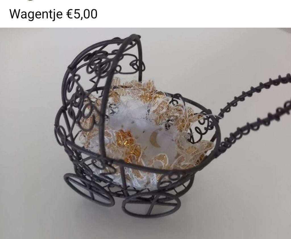 Poppenwagentje voor poppenhuis, Verzamelen, Poppenhuizen en Toebehoren, Ophalen of Verzenden, Poppenhuis