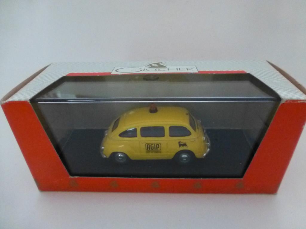Giocher Fiat 600 Multipla Agip, Hobby en Vrije tijd, Modelauto's | 1:43, Ophalen of Verzenden, Zo goed als nieuw, Auto, Overige merken