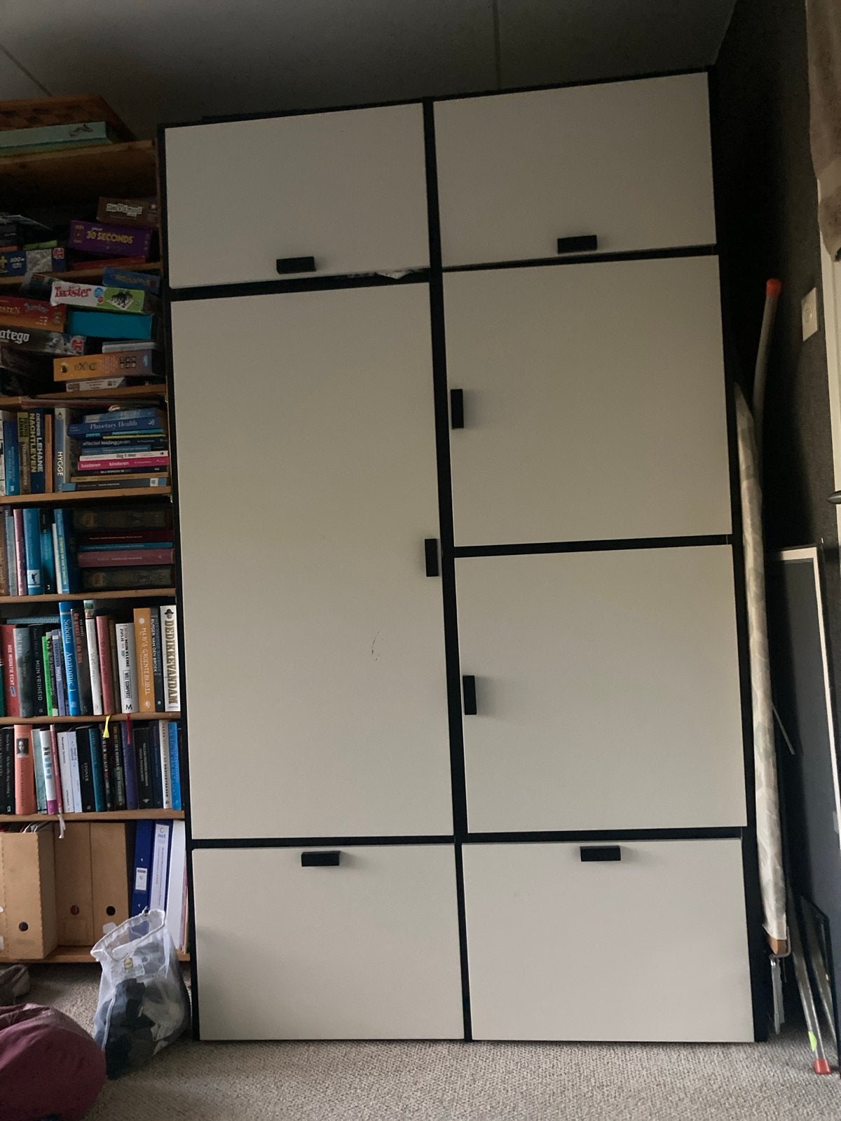 Grote ikea odda kledingkast met lades en hangruimte, Ophalen, Gebruikt, 100 tot 150 cm, 200 cm of meer