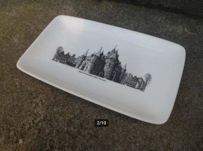 SCHAAL Amsterdam Gouden eeuw servies Nieuwmarkt schaaltje, Huis en Inrichting, Villeroy & Boch, Ophalen of Verzenden, Overige stijlen