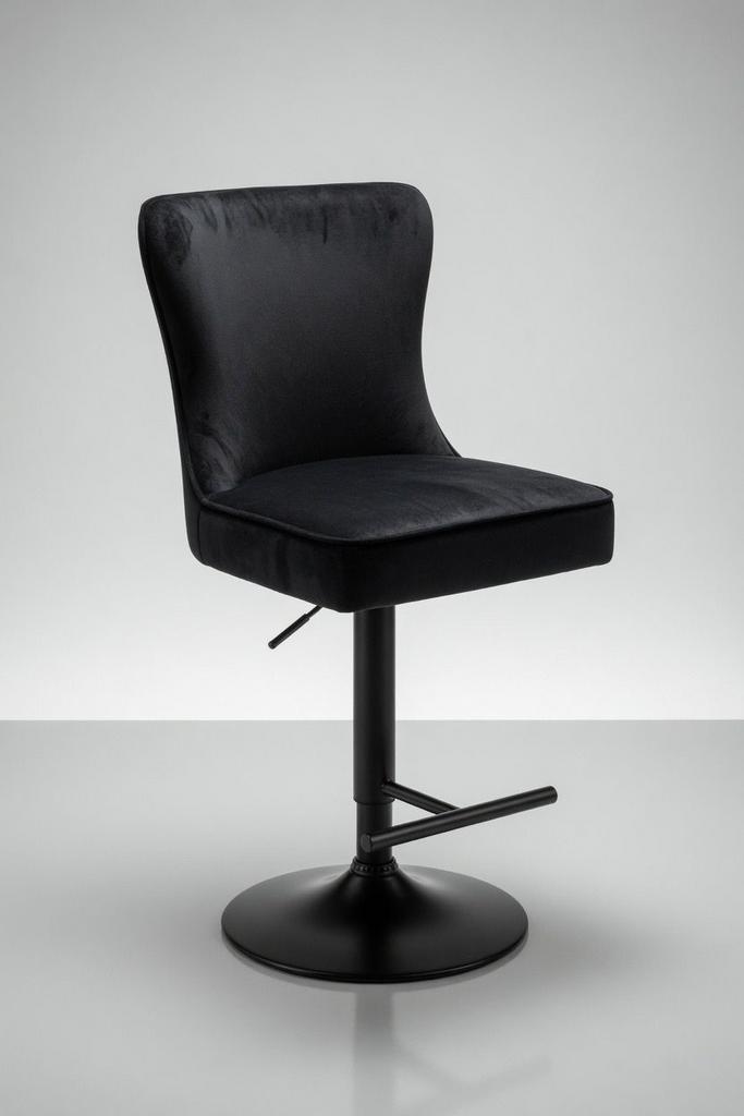 Luxe Velours Barkruk – Hotel Chique Design Eric Kuster, In hoogte verstelbaar, 60 tot 90 cm, Nieuw, Ophalen of Verzenden