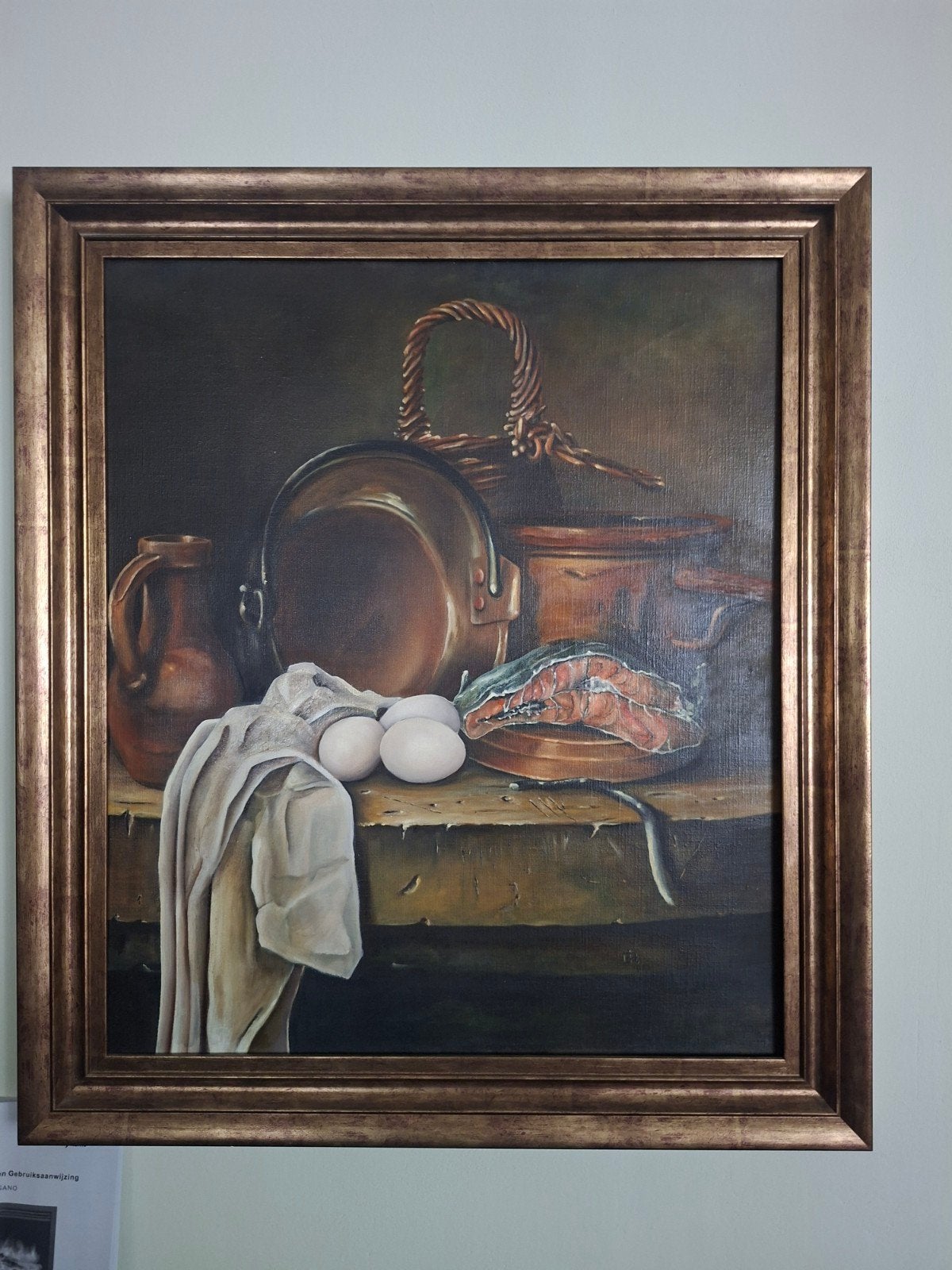 Prachtig stilleven schilderij van mijn oom, Ophalen of Verzenden