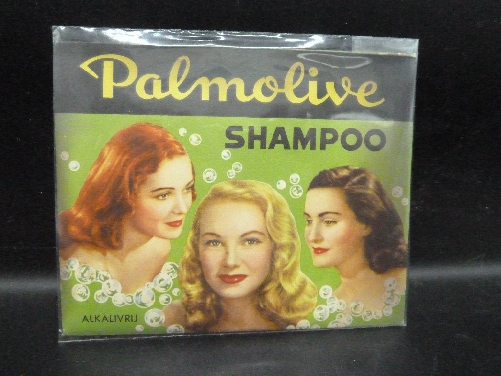 Oude verpakking Palmolive shampoo poeder  jaren 50, Verzamelen, Ophalen of Verzenden, Nieuw, Gebruiksvoorwerp