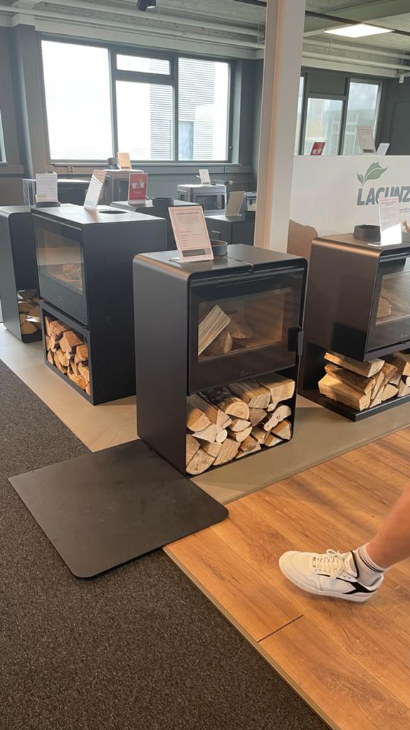 Lacunza Atlantic 603 Houtkachel - 6-12 kW, 60x85x40cm, Ophalen, Zo goed als nieuw, Vrijstaande haard, Houthaard