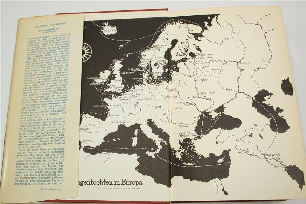 Zo Leefden de Vikingen — Brondsted, Vintage Boek 1962, Ophalen of Verzenden, Gelezen, Europa