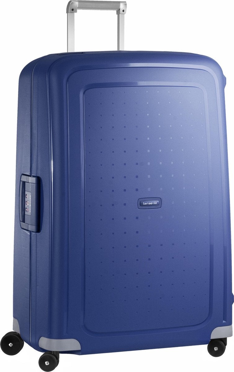 Samsonite Koffer - S'CURE SPINNER 81/30 (Groot) Blauw, Hard kunststof, 45 tot 55 cm, Nieuw, 70 cm of meer