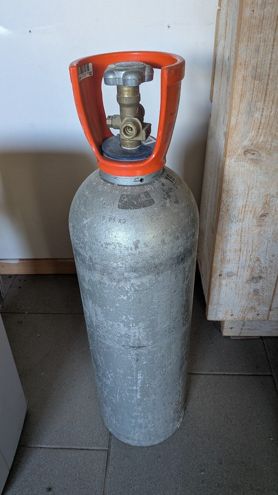 CO2 Koolzuur Gasfles ZNKC Sittard 10 kg, Ophalen, Gebruikt