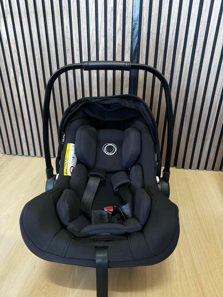 Bugaboo by Nuna baby autostoel / Maxi-Cosi groep 0+ – Zwart, Overige merken, Ophalen of Verzenden, Zo goed als nieuw, Isofix