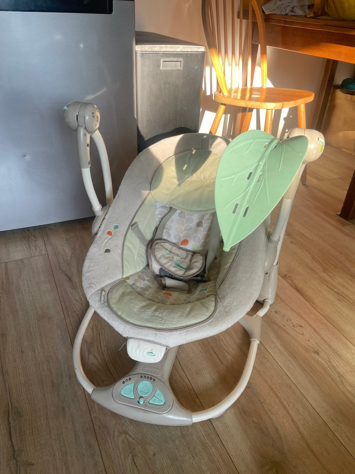 Baby wipstoel schommelstoel, Gebruikt, Schommelstoel, Met gordel(s) of riempje(s), Ophalen