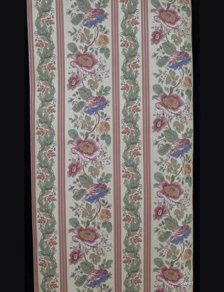 14000 behang engels bloemen boeketten landelijk retro swiet, Ophalen of Verzenden, Minder dan 10 m²