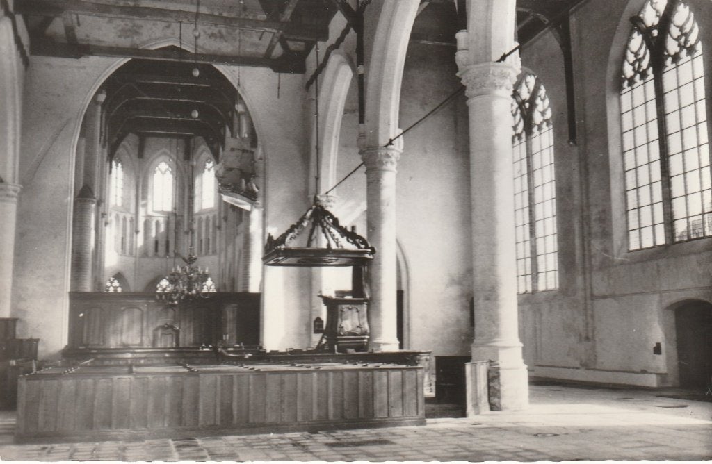 BROUWERSHAVEN Ned. Herv. Kerk Interieur, Verzenden, 1960 tot 1980, Ongelopen, Zeeland