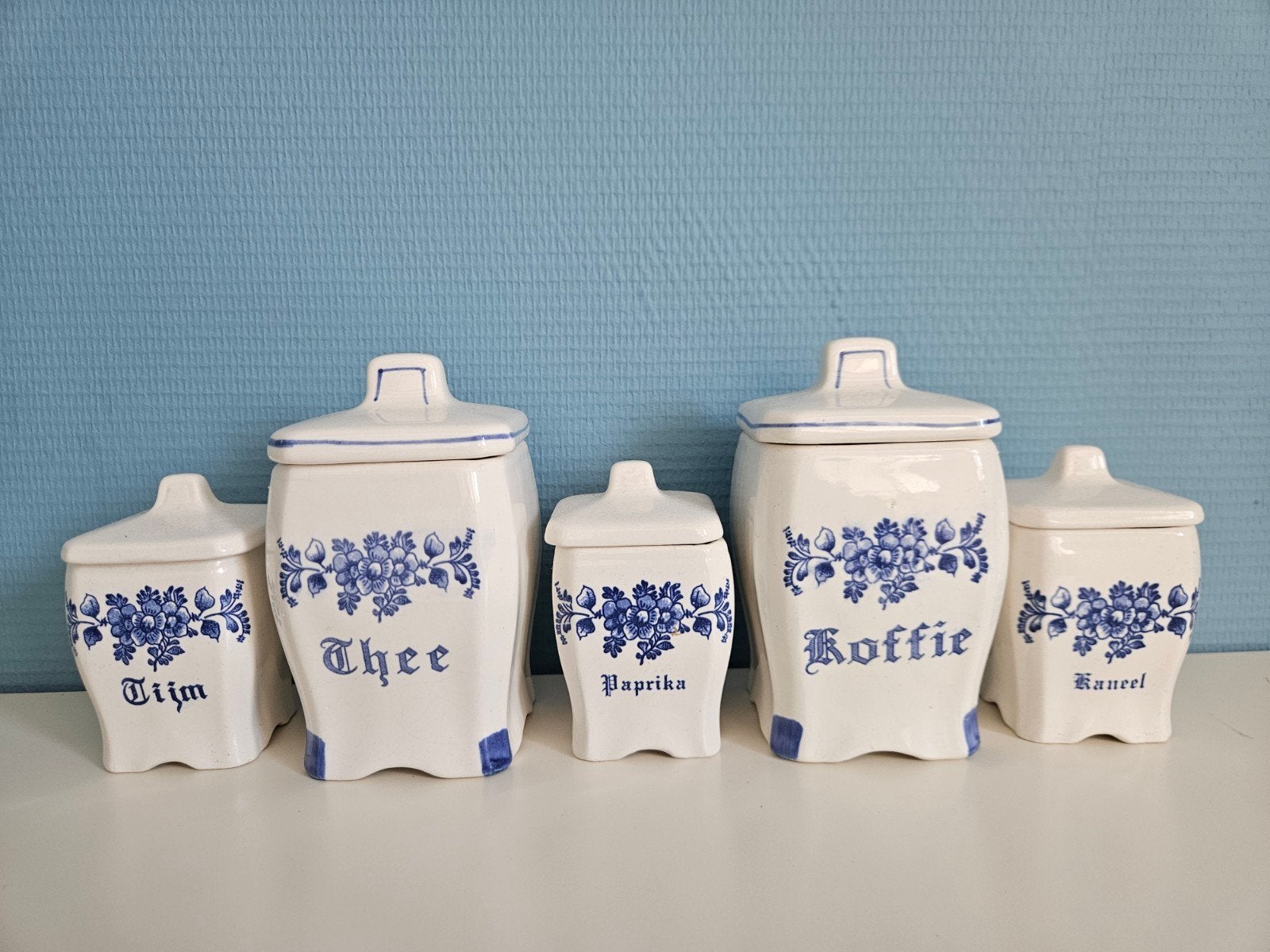 Potten - Delfts blauwe stijl, Ophalen