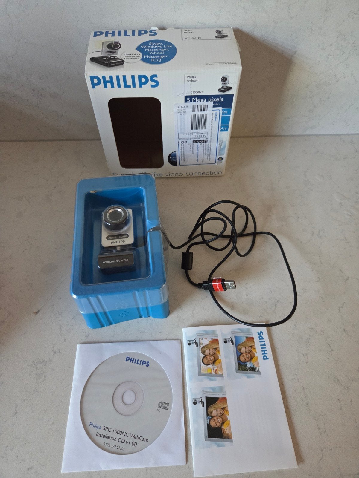 Philips webcam spc1000nc, Computers en Software, Webcams, Ophalen of Verzenden, Zo goed als nieuw