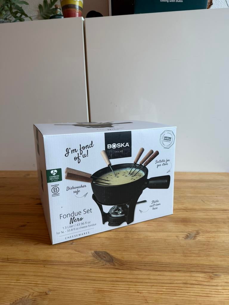 BOSKA Nero Fondue Set, Ophalen of Verzenden, Nieuw, Brander, Fondueset