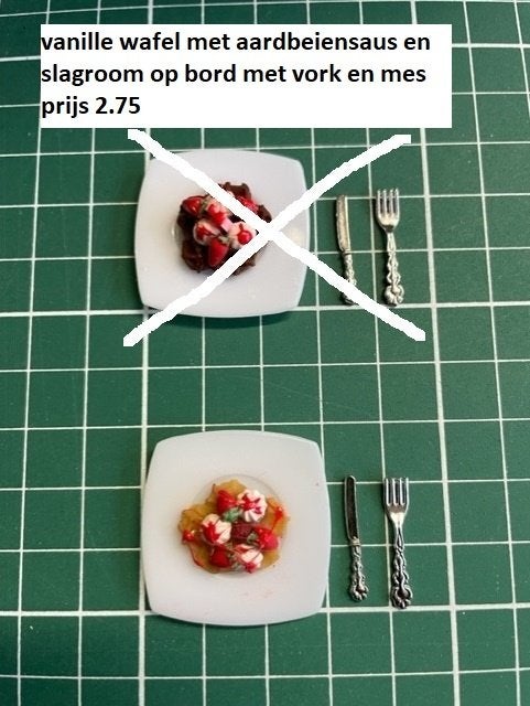 poppenhuis vanille wafel, Ophalen of Verzenden, Nieuw, Poppenhuis