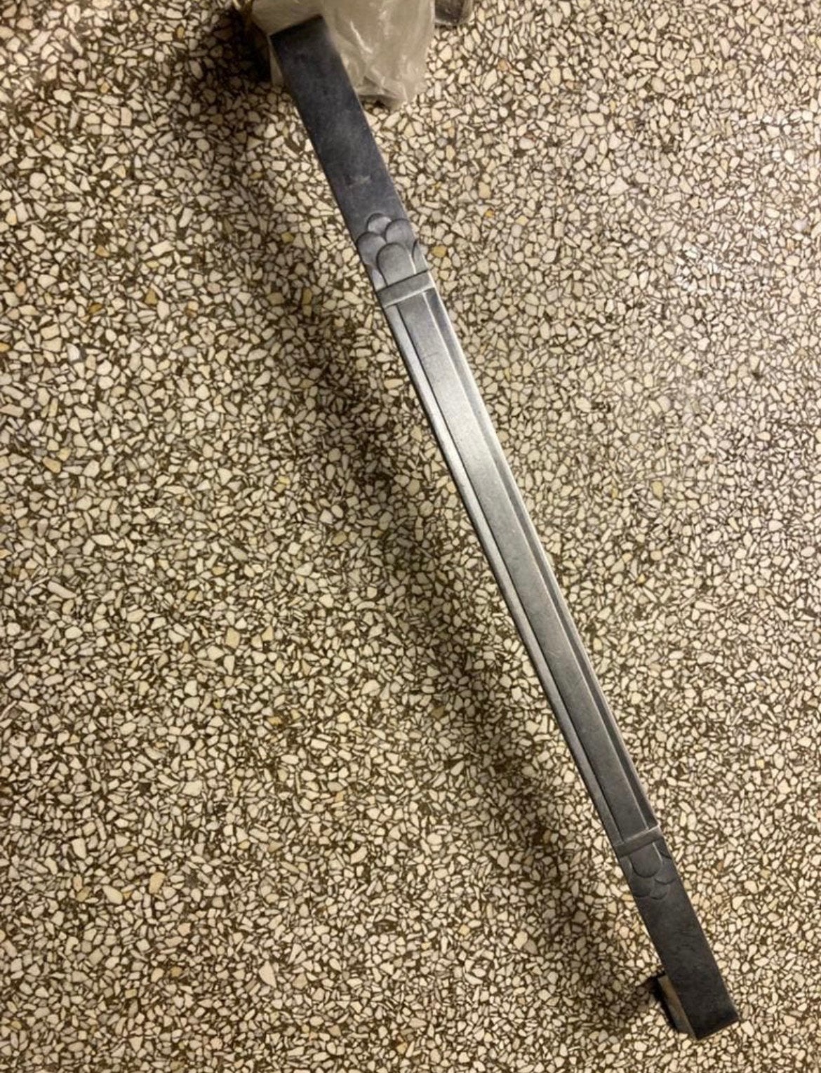 Ophangstang zilmeta lepelrek, Ophalen of Verzenden, Rvs of Chroom