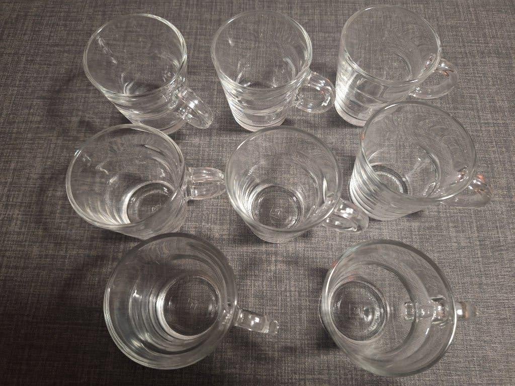 NESPRESSO COLLECTION espresso glaasjes 8 stuks, Ophalen of Verzenden, Zo goed als nieuw, Borrel- of Shotglas