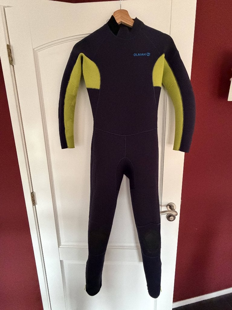 Wetsuit Steamer 100 kinderen fullsuit 4/3 Maat S, Wetsuit, Kind, Ophalen of Verzenden, OLAIAIN