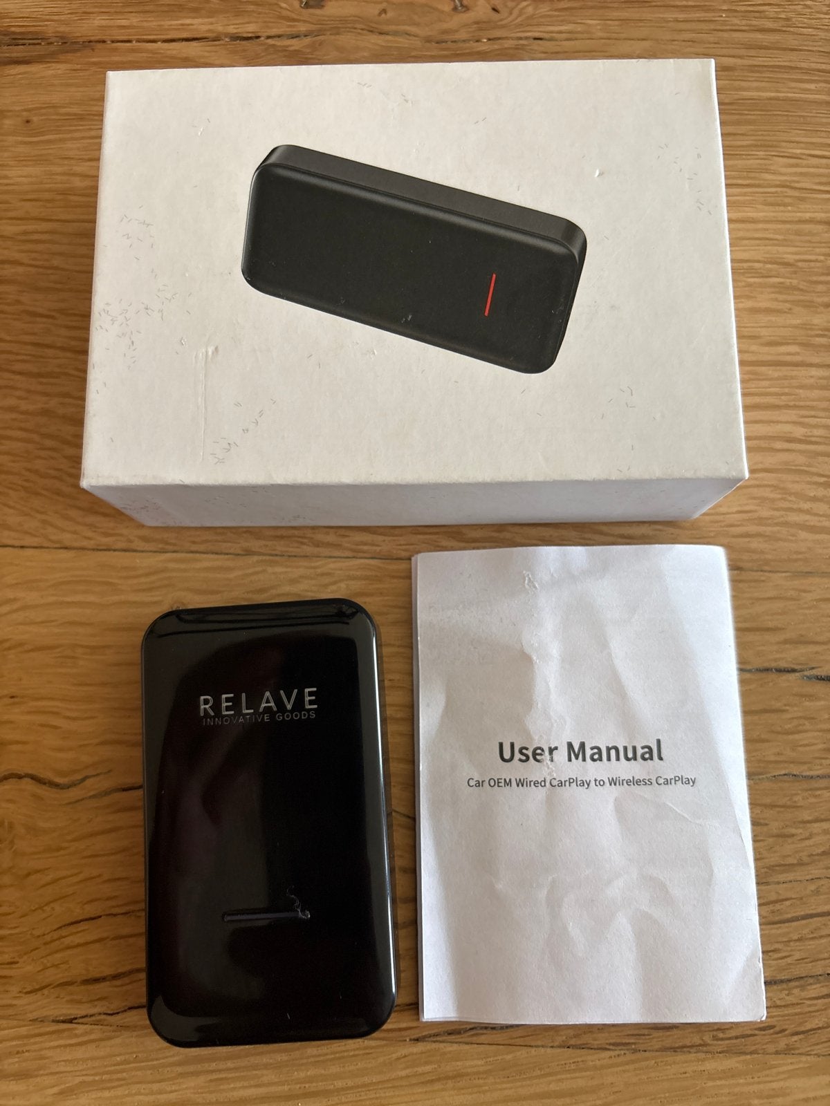 RELAVE CarPlay Dongel - Draadloze CarPlay Adapter, Auto diversen, Ophalen of Verzenden, Zo goed als nieuw