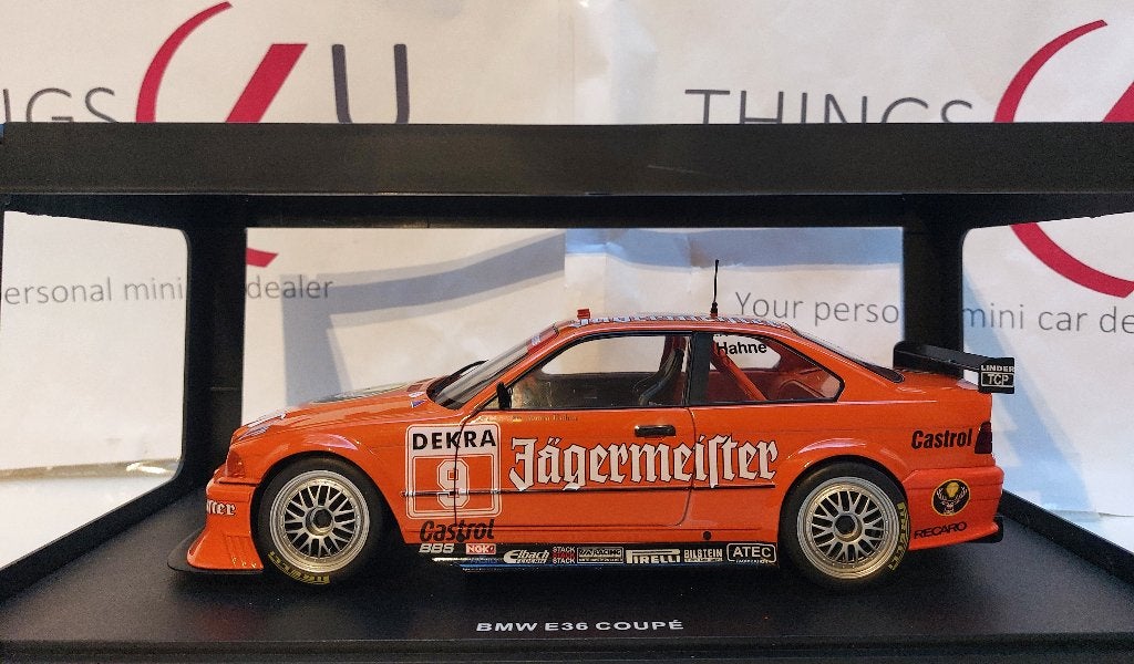 Werk83 1:18 BMW 325i E36 Coupe No.9, DTM 1993 Jägermeister, Ophalen of Verzenden, Nieuw, Auto, Overige merken