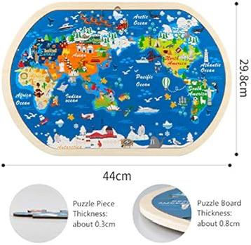 Nieuwstaat wereld puzzel wereldkaart, Ophalen of Verzenden, Zo goed als nieuw