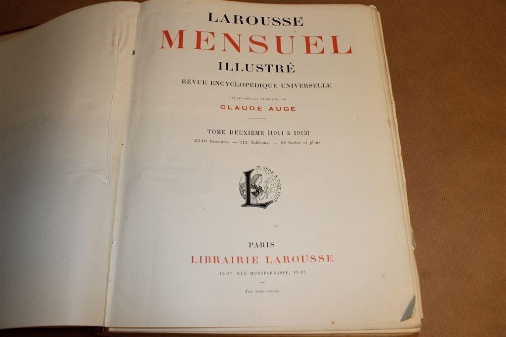 Larousse Encyclopedie [1911-1913] — Met 2340 Gravures, Ophalen of Verzenden