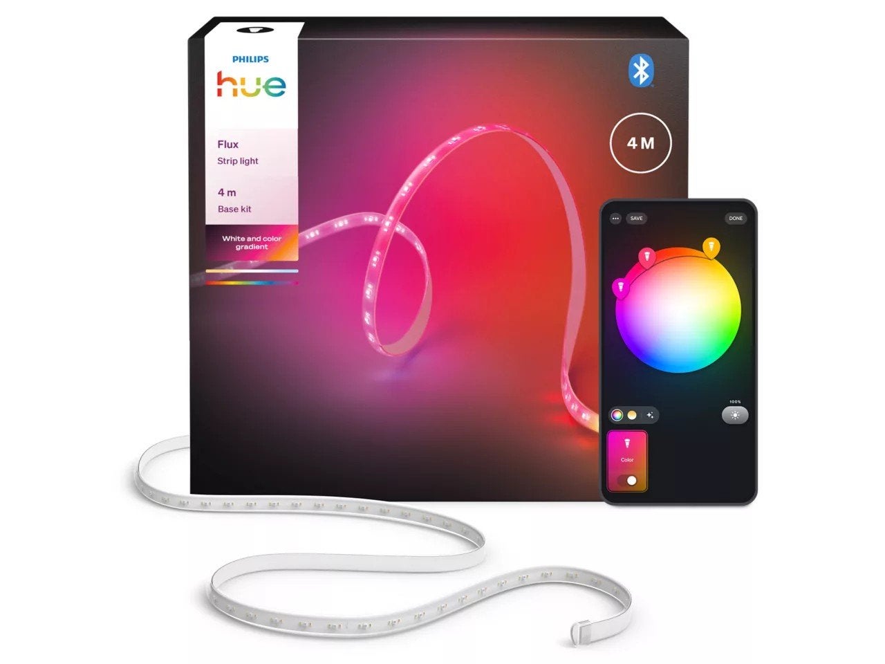 Philips Hue Flux Verlengstrip 3 meter, Nieuw, Overige fittingen, Ophalen of Verzenden, Smart lamp