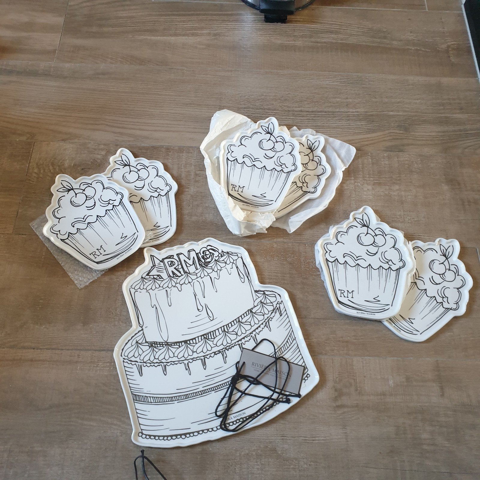 riviera maison lovely pie gebak set 30%, Ophalen, Overige typen, Nieuw, Overige materialen