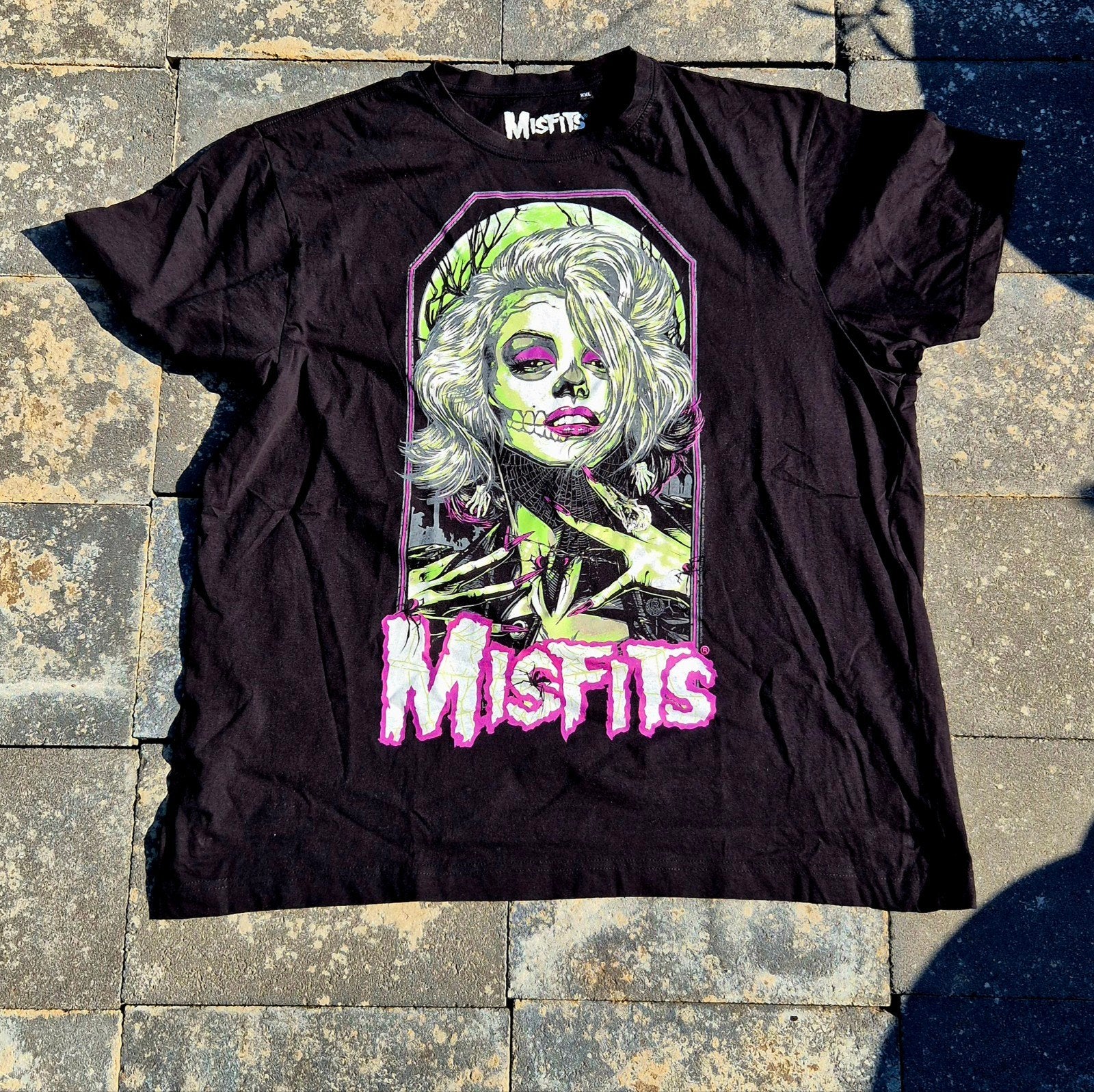 Misfits shirt XXL 2XL punk metal Metallica Danzig, Ophalen of Verzenden, Zo goed als nieuw, Overige maten, Zwart