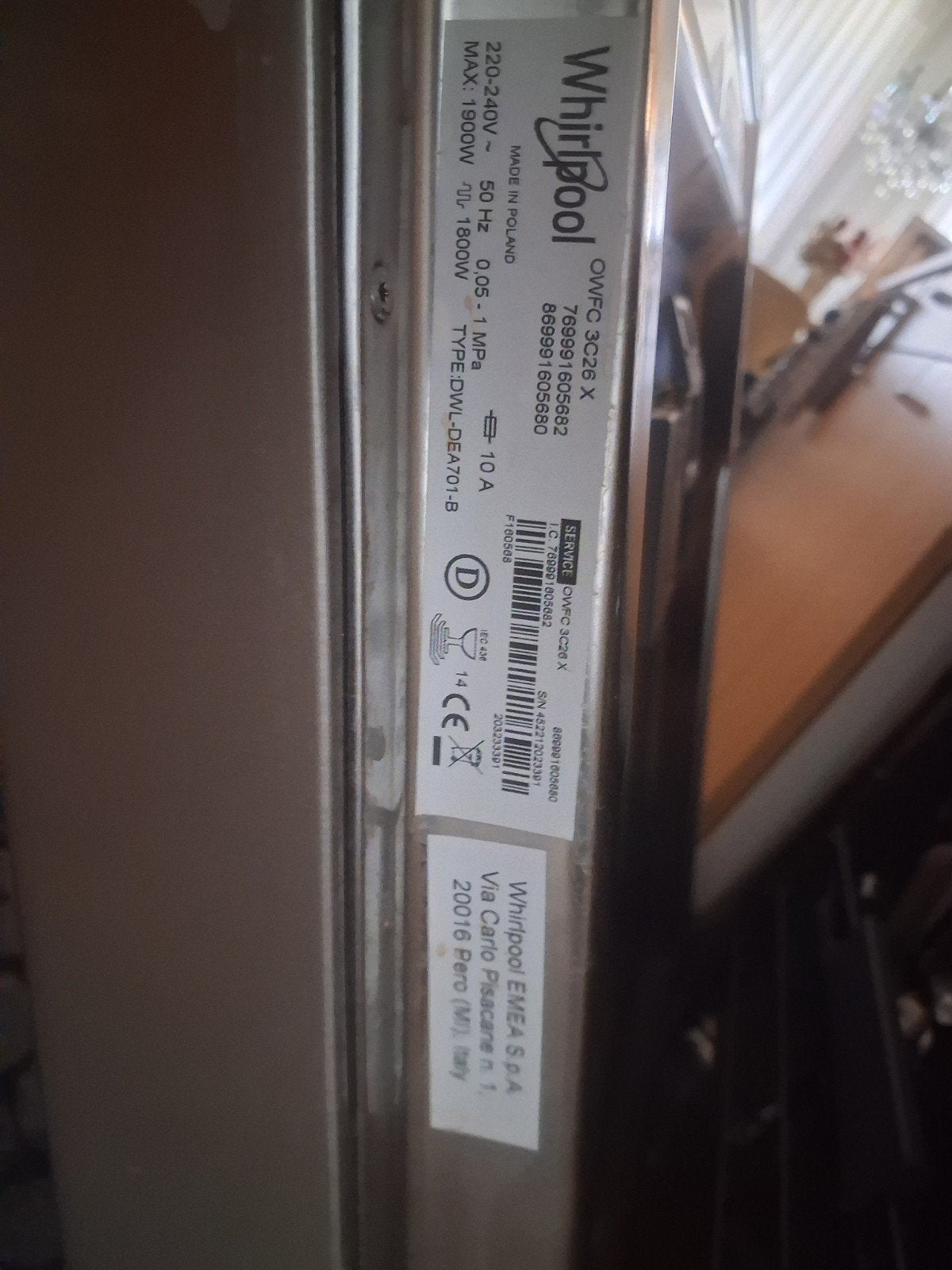 Whirlpool OWFC3C26X, Witgoed en Apparatuur, Vaatwasmachines, Ophalen of Verzenden