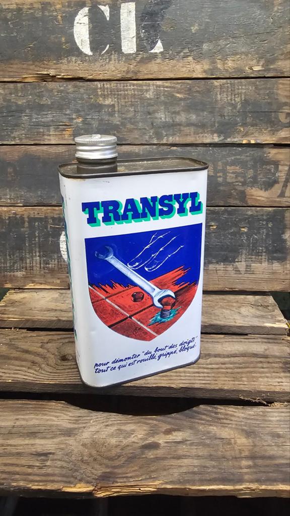 Transyl olieblik, Ophalen of Verzenden, Gebruikt