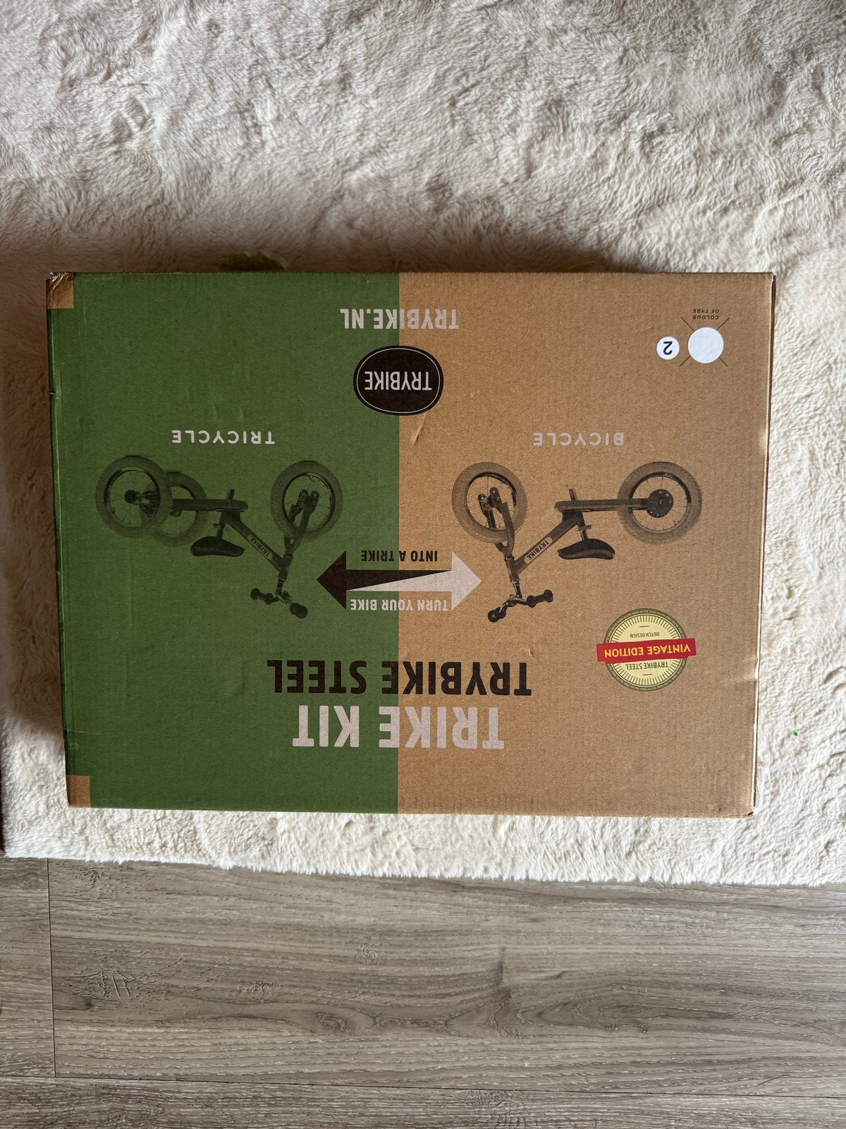 Trybike Steel Vintage Edition driewieler/loopfiets kit, Ophalen of Verzenden, Gebruikt, Minder dan 16 inch