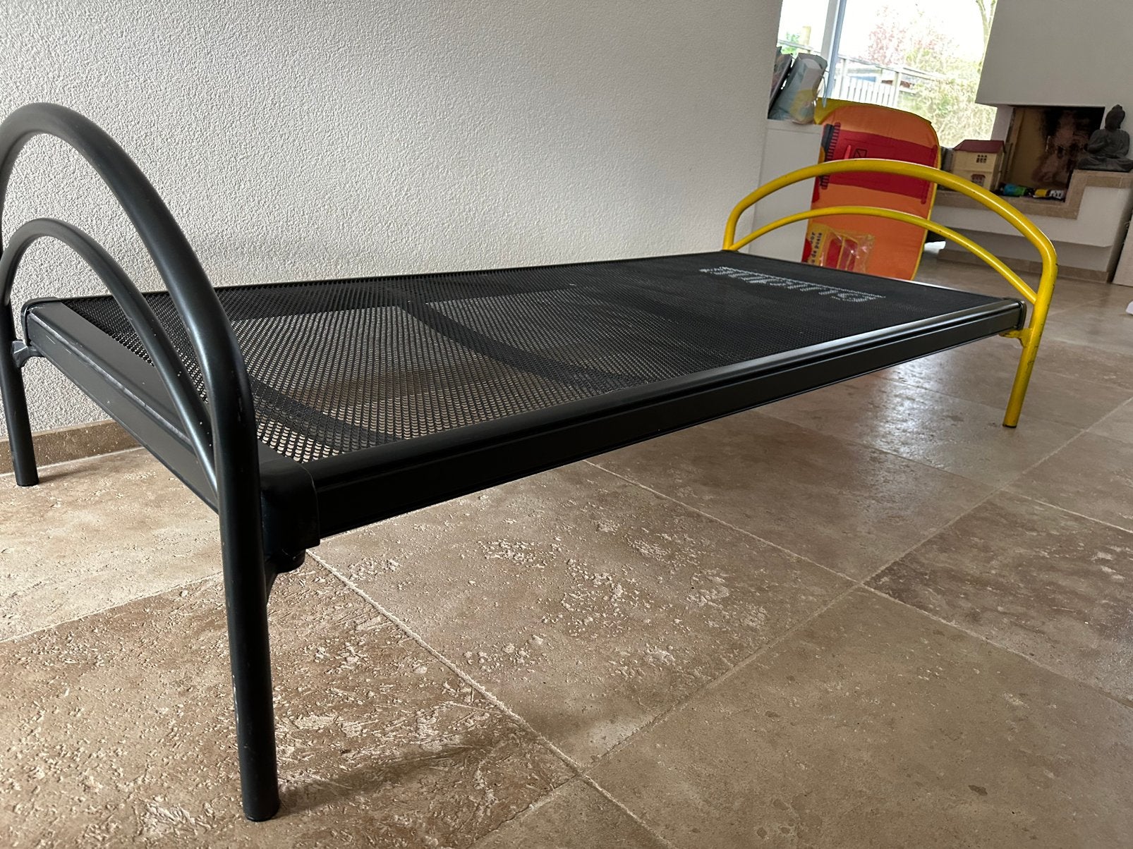 Auping Tienerbed Metaal 90x200, Ophalen, Gebruikt, 90 cm, Eenpersoons