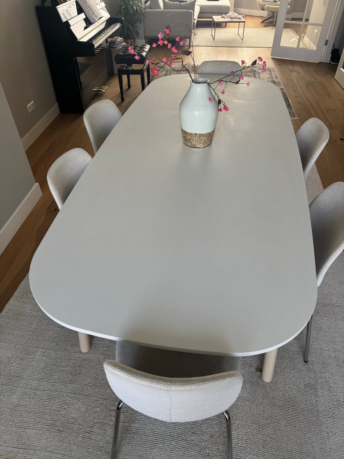 Ikea Vedbo eettafel 240x105 cm, Huis en Inrichting, Tafels | Eettafels, 100 tot 150 cm, Verzenden, 200 cm of meer, Zo goed als nieuw