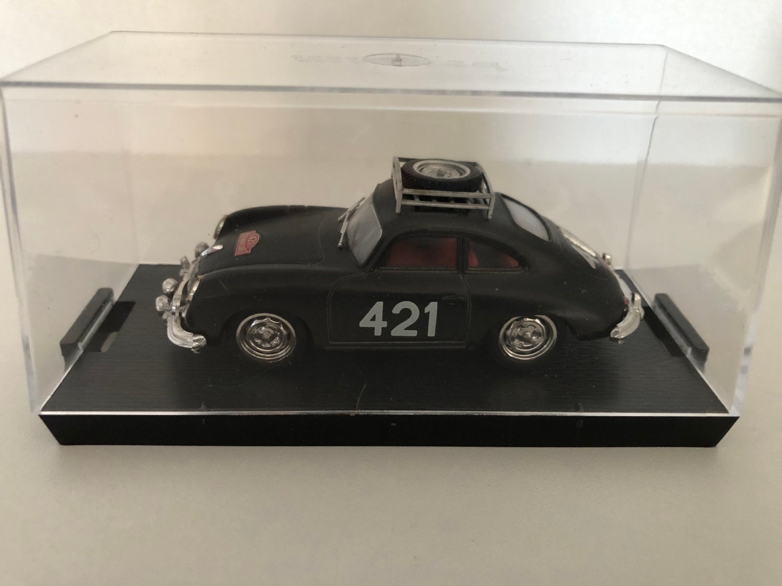 Porsche 356 Coupe 1952 Rally Montecarlo, Brumm 1:43,, Ophalen of Verzenden, Zo goed als nieuw, Auto, Overige merken