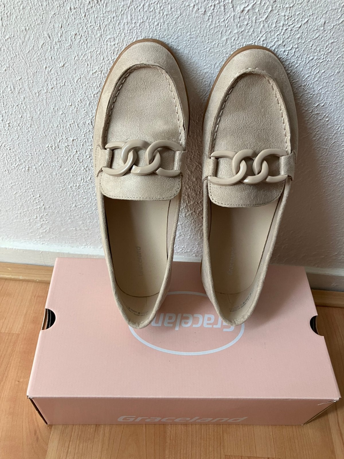 Dames Loafers licht rose suede Graceland (38), Ophalen of Verzenden, Zo goed als nieuw, Roze, Instappers