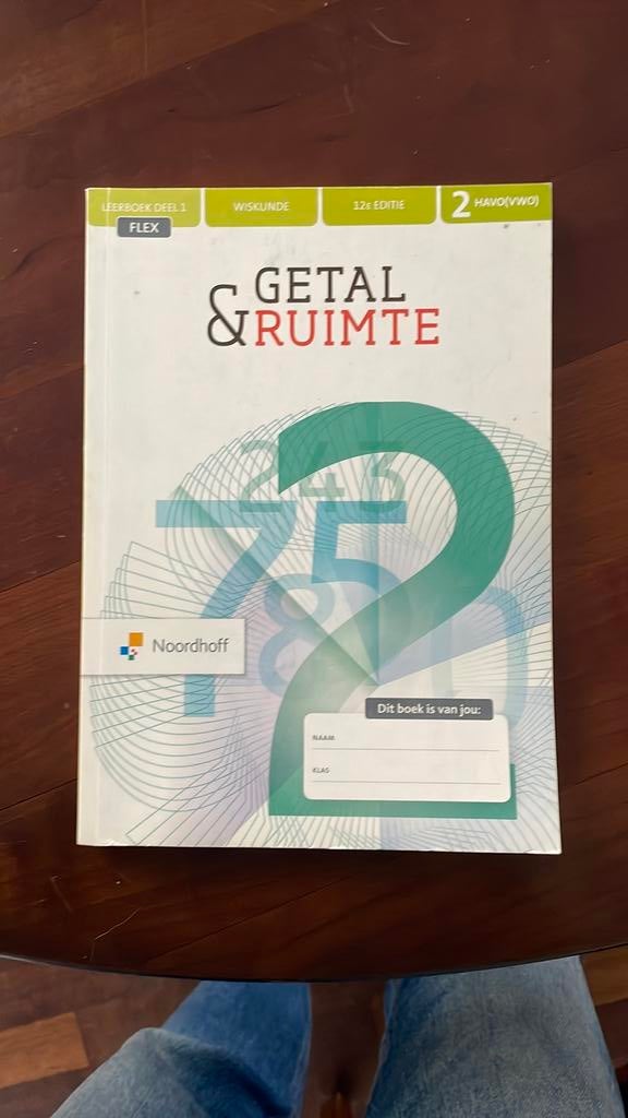 Getal & Ruimte 12e ed havo/vwo 2 FLEX leerboek 1, Boeken, Ophalen of Verzenden, Zo goed als nieuw