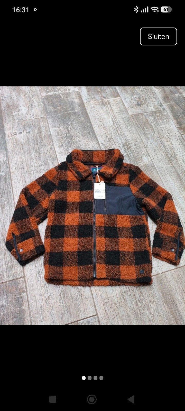 Teddy vest Unlocked maat 140 - Nieuw met kaartje, Jongen of Meisje, Trui of Vest, Nieuw, Ophalen of Verzenden
