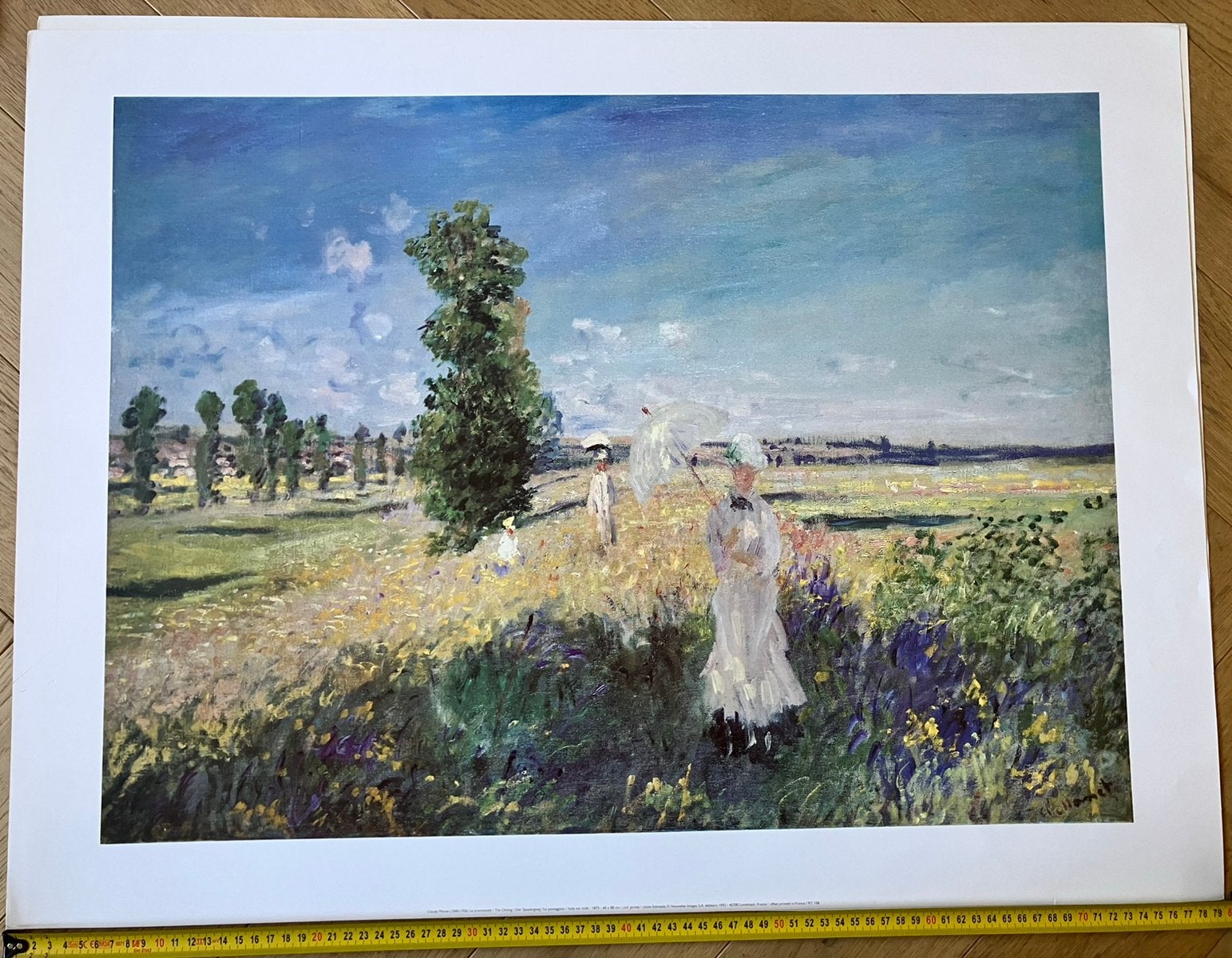 poster La Promenade The Outing La Passeggiata Monet 80 x 60, Ophalen of Verzenden