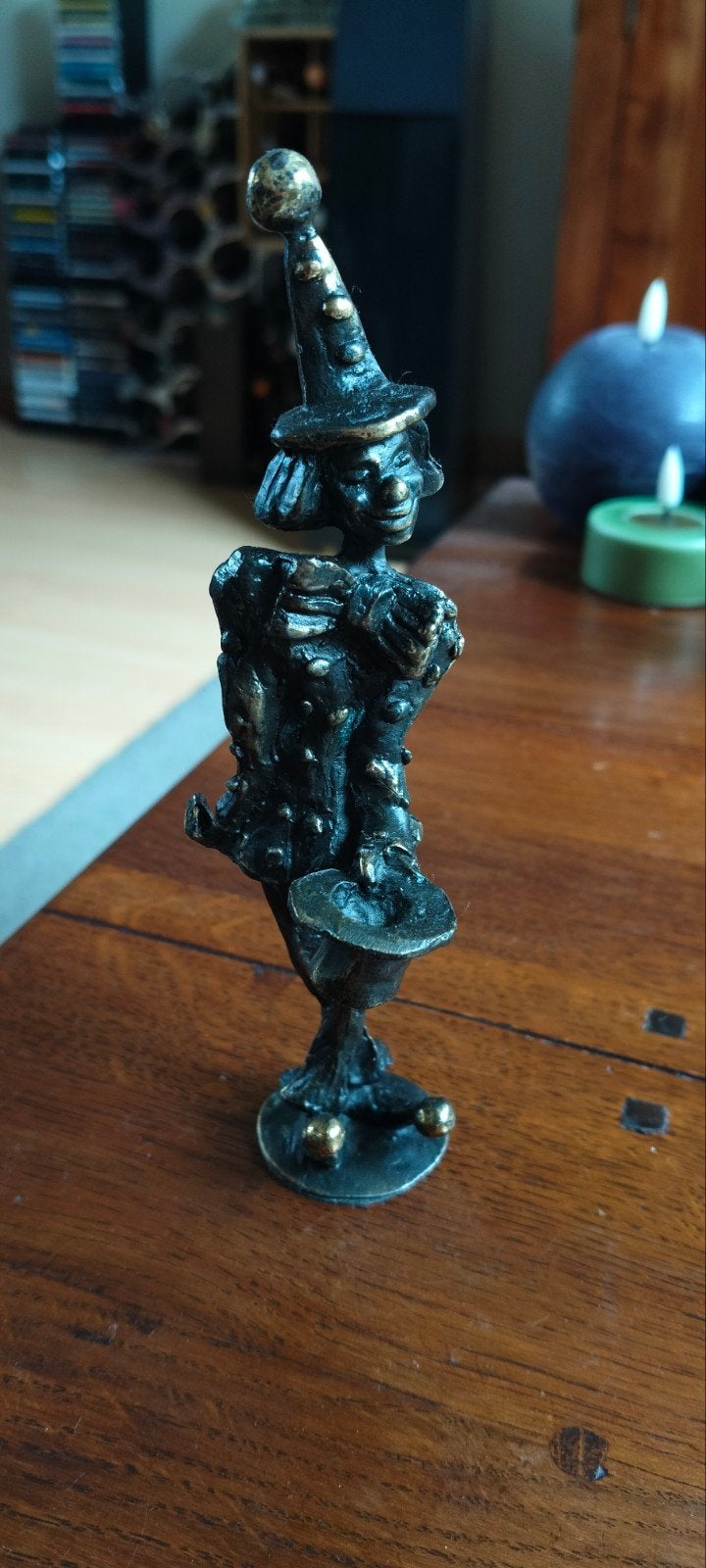Bronzen beeldje Cliniclown, Ophalen of Verzenden