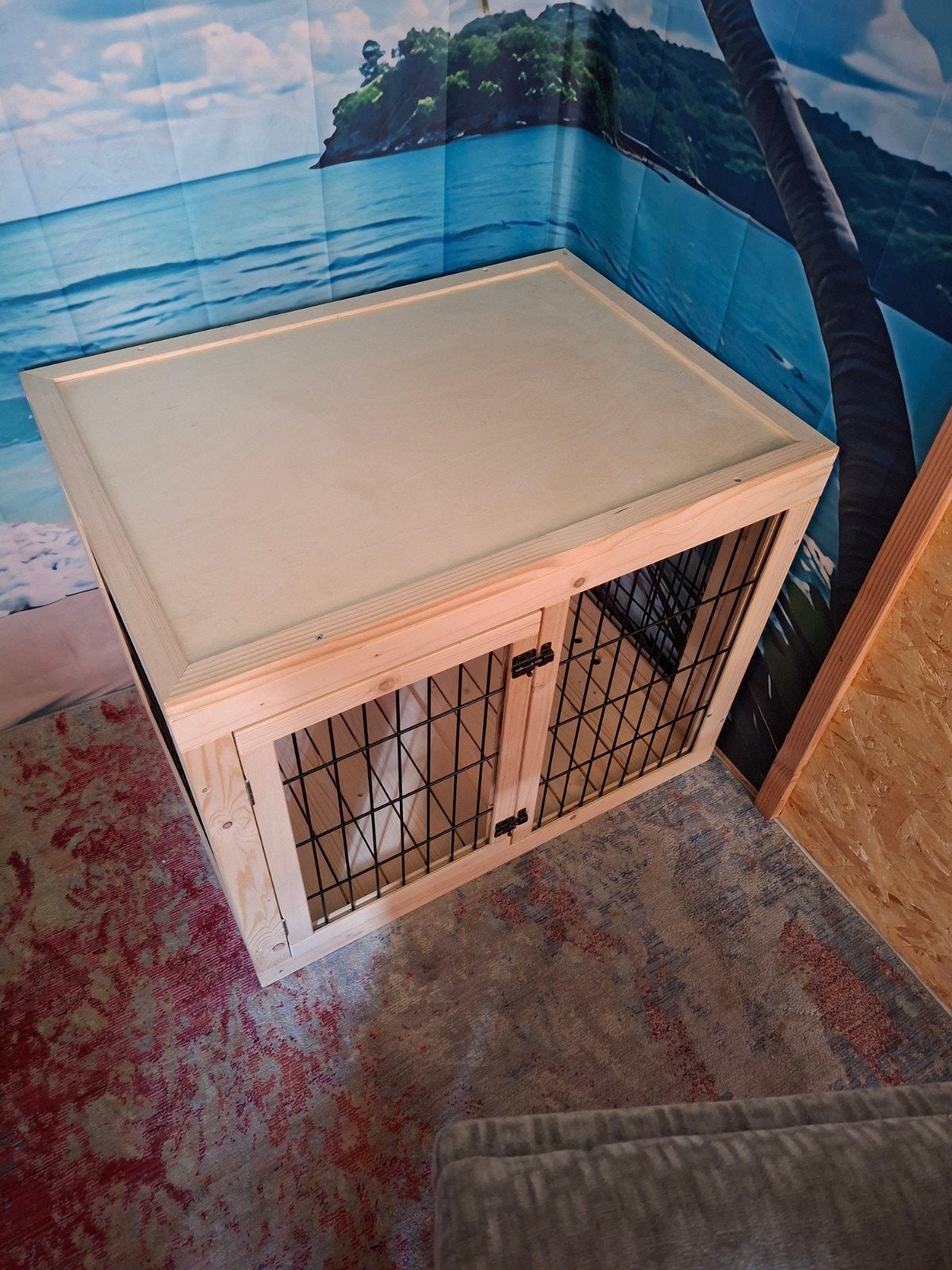 SUPER GAVE HOUTEN BENCH.., Dieren en Toebehoren, Ophalen of Verzenden, Zo goed als nieuw