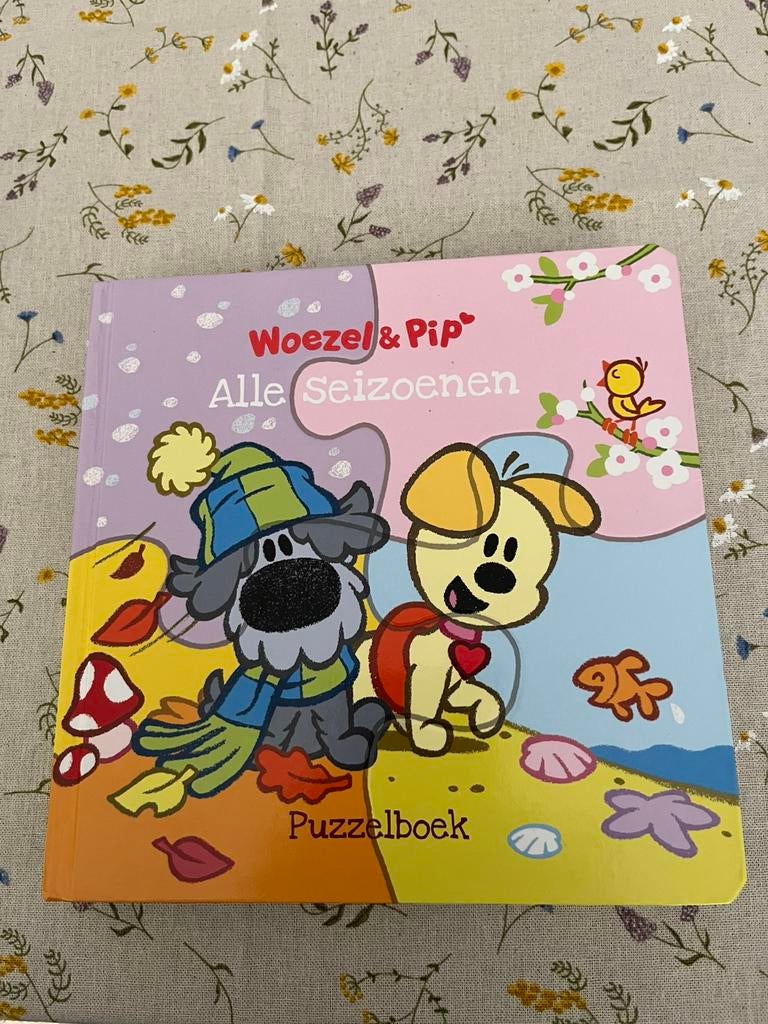 Woezel en Pip puzzelboek: alle seizoenen, Ophalen, Zo goed als nieuw, 2 tot 3 jaar, Uitklap-, Voel- of Ontdekboek