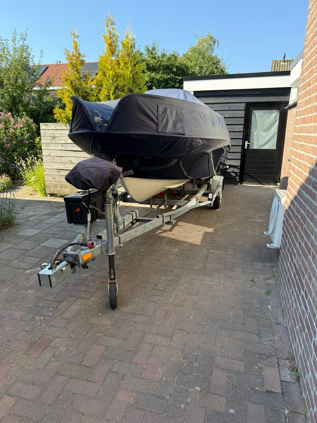 Prins 480 open console/speedboot 90 PK 4 takt met trailer, Ophalen, Overige merken, 70 tot 120 pk, Zo goed als nieuw