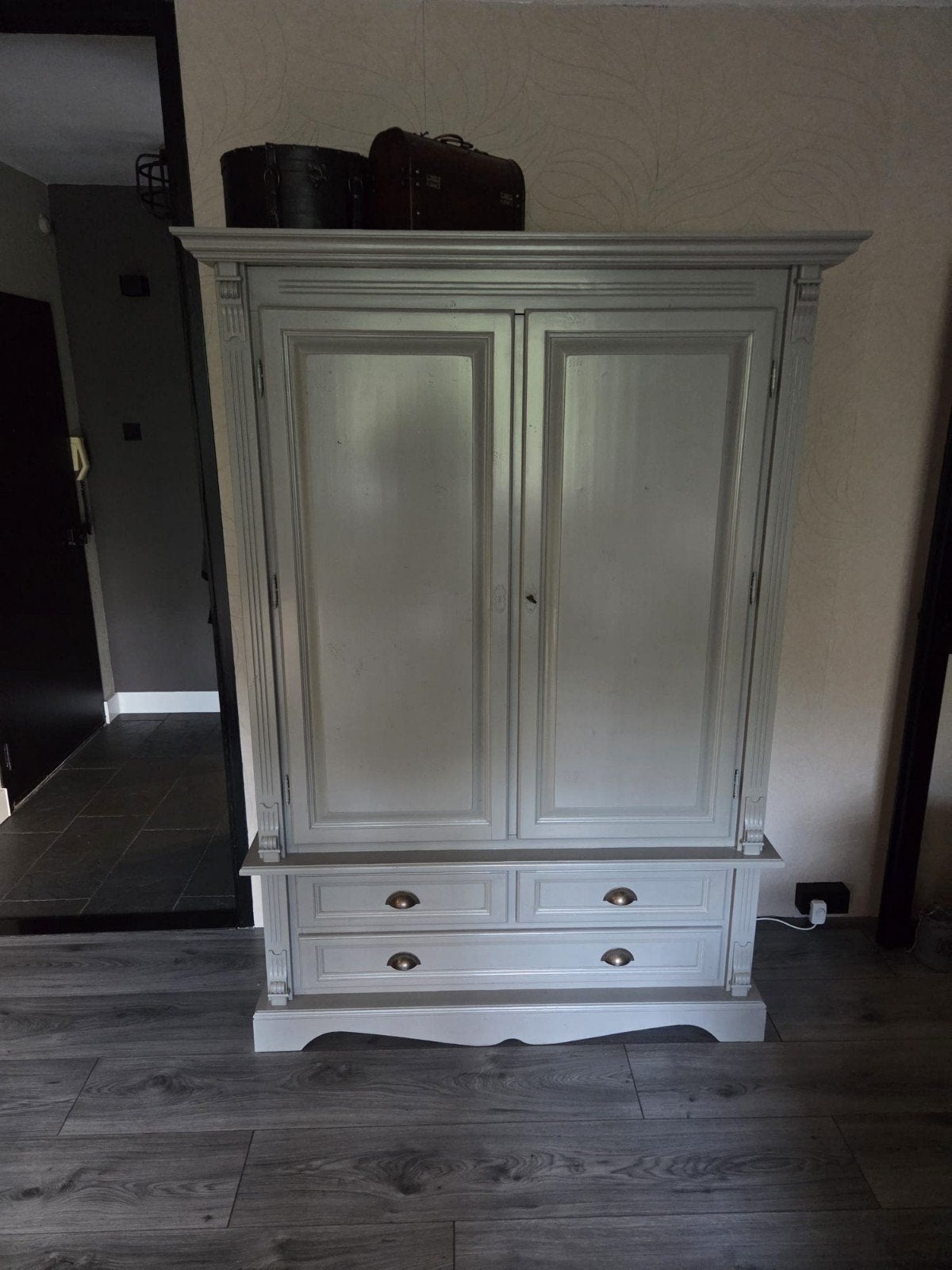 Grenen kast - 130x49x200 cm, Ophalen of Verzenden, Gebruikt