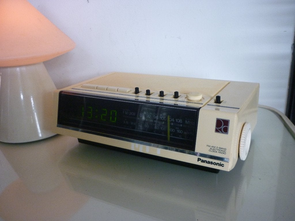 Panasonic RC-6050BS klokradio wekker vintage Japan 1979, Ophalen of Verzenden, Gebruikt, Radio