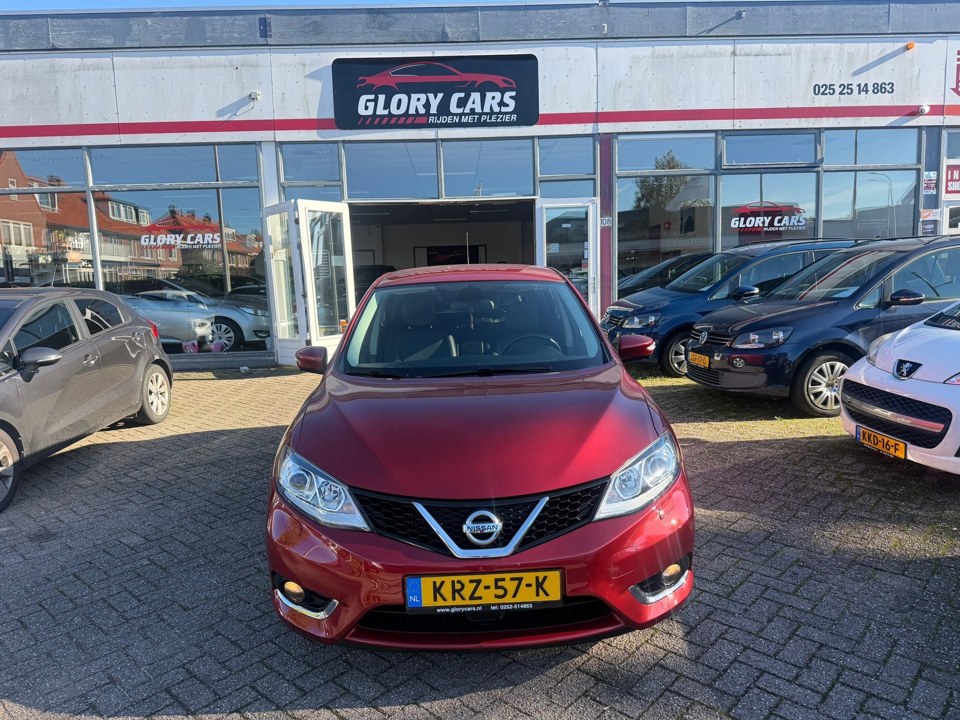 Nissan Pulsar 1.2 DIG-T Business AUTOMAAT-NAVI-CAMERA-LEER-C, Auto's, Euro 5, Gebruikt, 4 cilinders, 116 pk