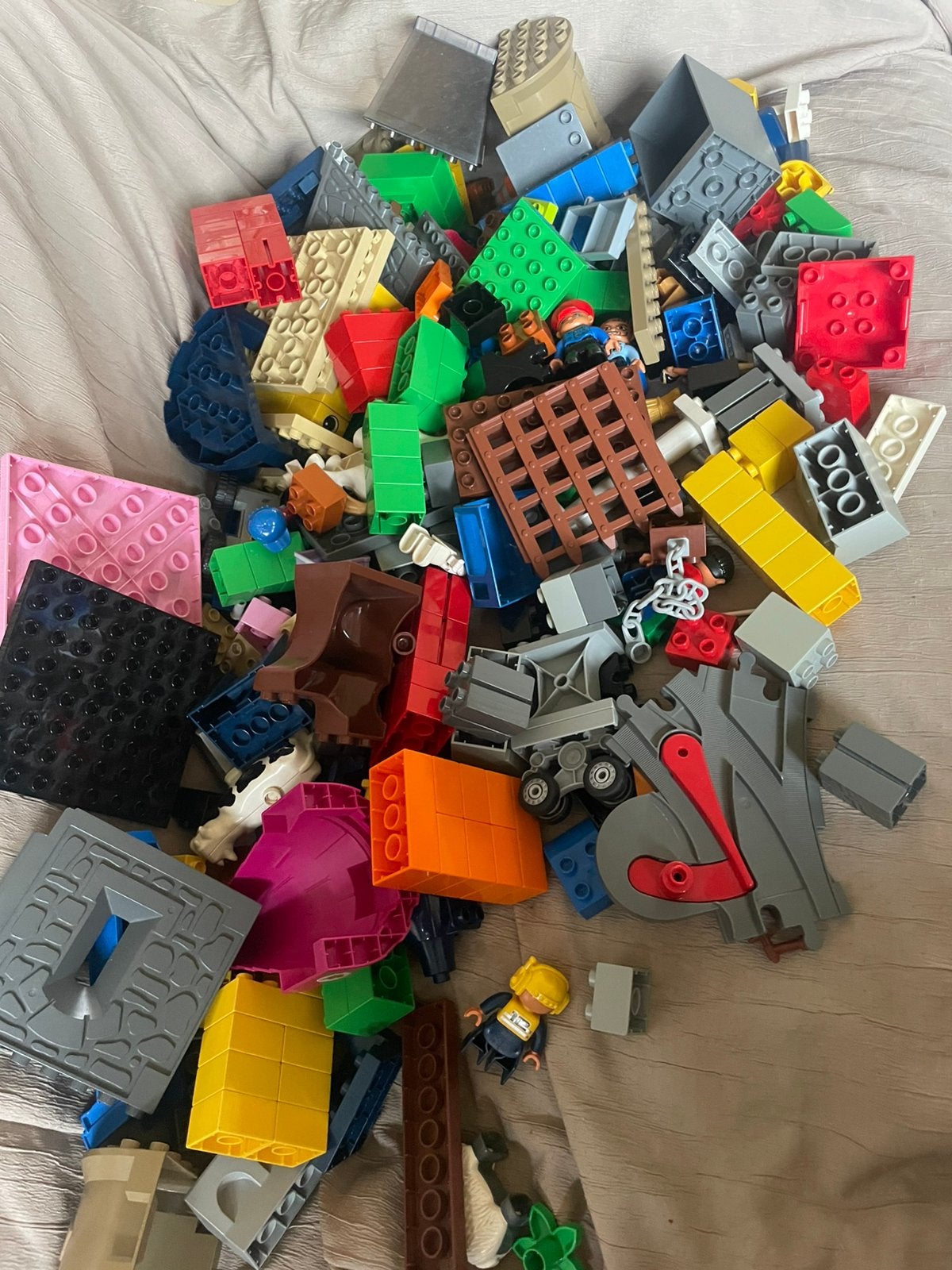 Diverse Duplo blokjes en figuurtjes, Ophalen, Gebruikt, Losse stenen, Duplo