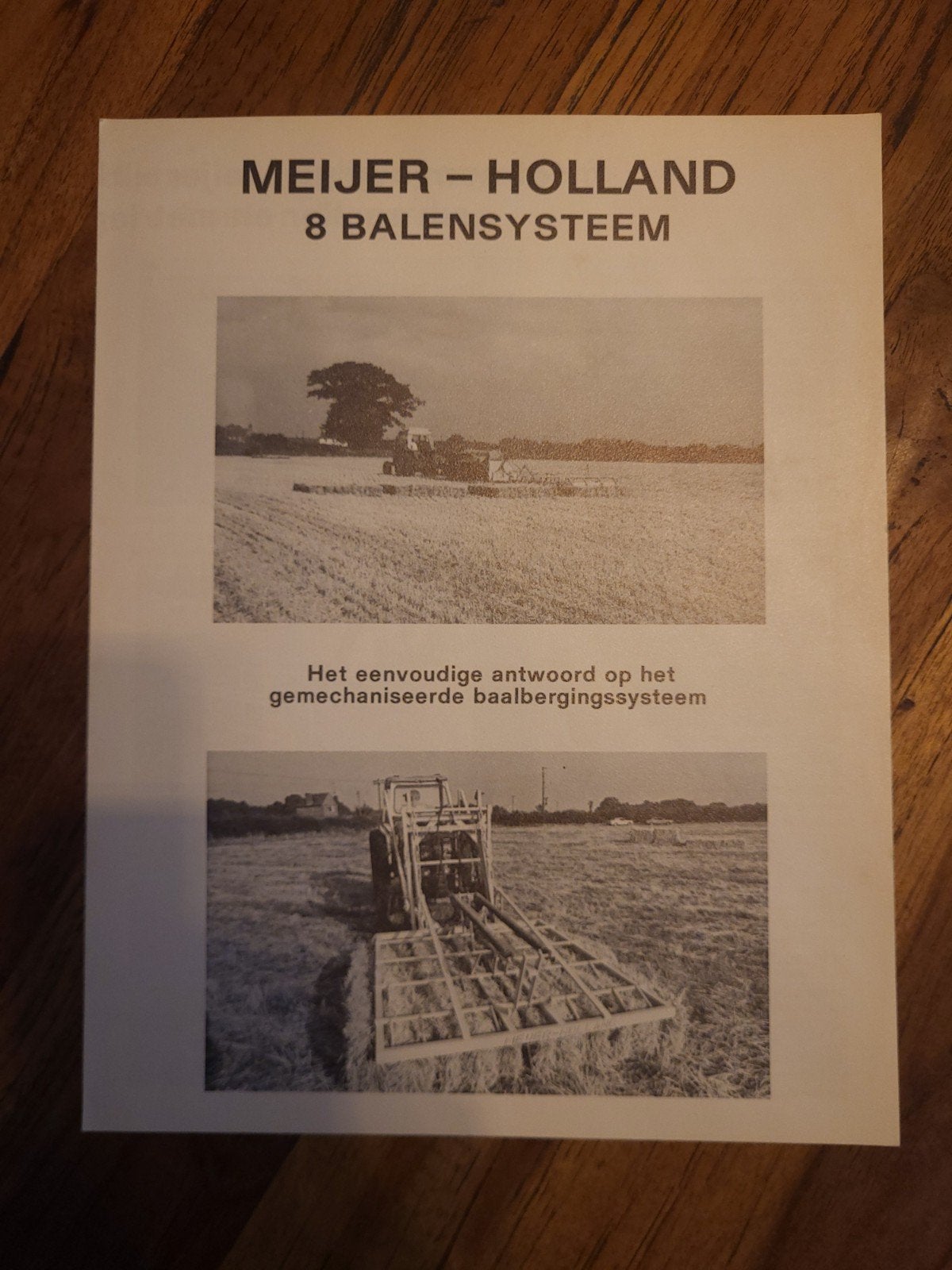 tractor folder Meijer Holland 8 balensysteem, Ophalen of Verzenden, Zo goed als nieuw